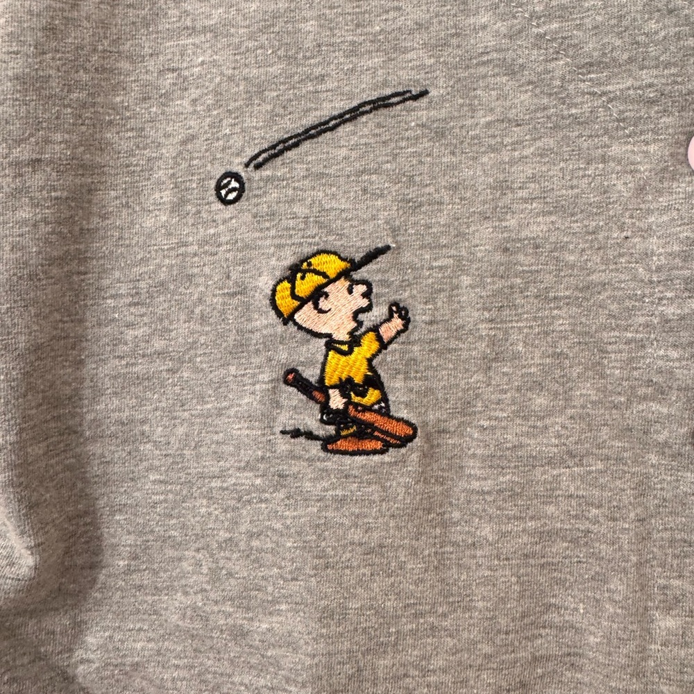Peanuts Women’s XL Baseball Jersey VINTAGE RARE - Picture 5 of 10